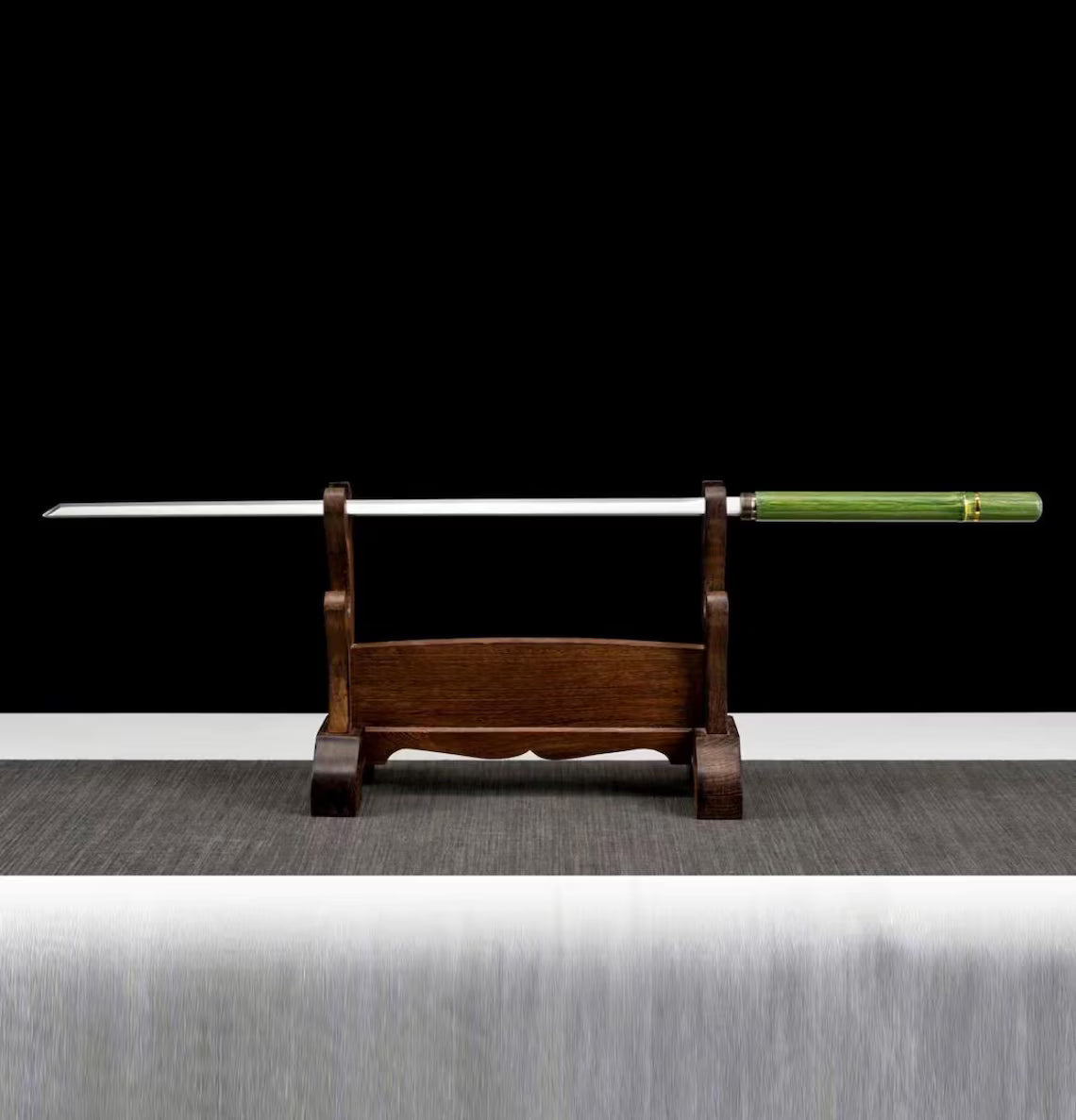 Handcrafted Long Disguised Bamboo Sword, 160cm Hidden Blade Design, Decorative Samurai Style Display Piece