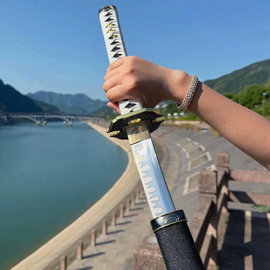 Hand-Forged High Manganese Steel Enma Katana | One Piece Zoro Sword Replica, Anime Cosplay Blade