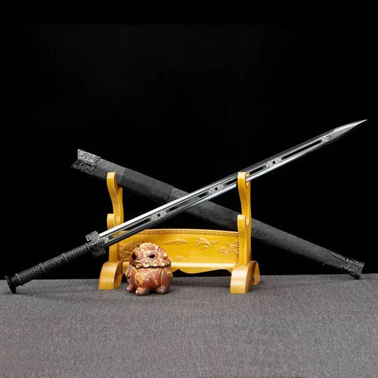 Handmade Han Dynasty Sword | High Manganese Steel Jian, Traditional Display Collectible