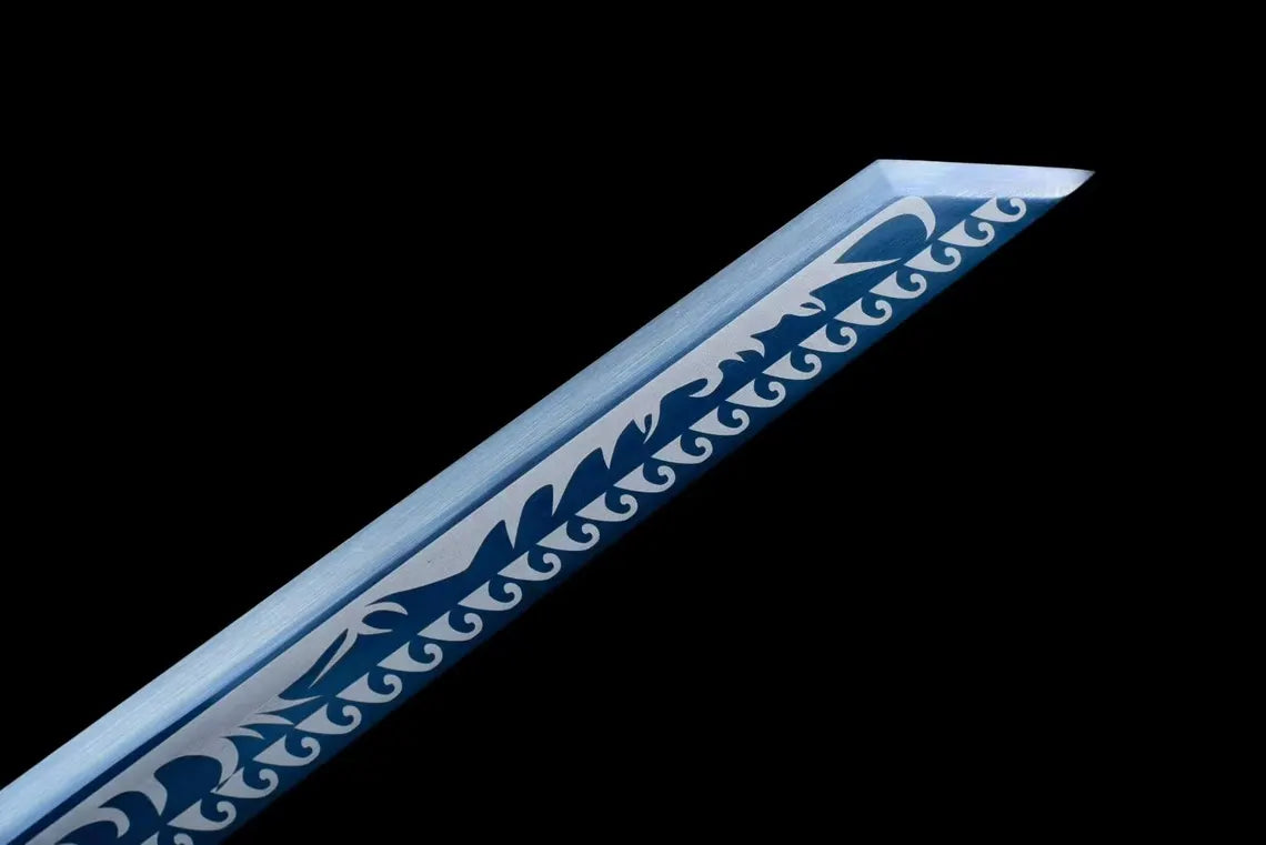 Handmade Dragon Head Tang Sword, High Manganese Steel, Collection Samurai Sword