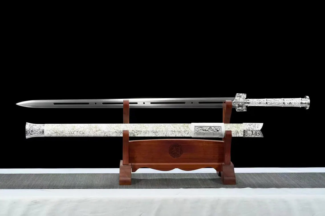 Handmade Han Dynasty Sword | High Manganese Steel Jian, Traditional Display Collectible