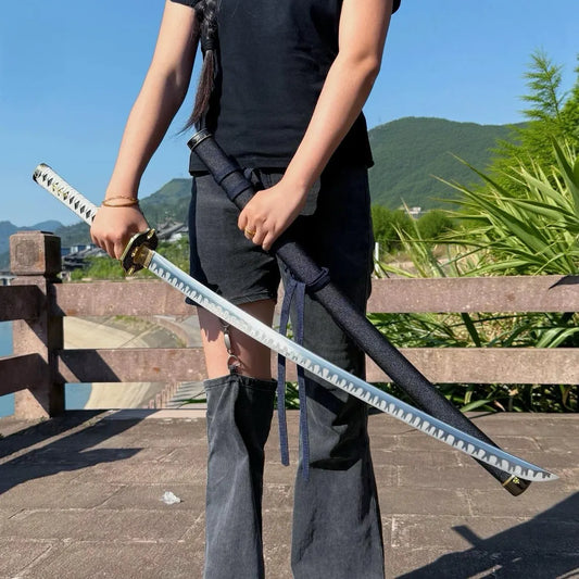 Hand-Forged High Manganese Steel Enma Katana | One Piece Zoro Sword Replica, Anime Cosplay Blade