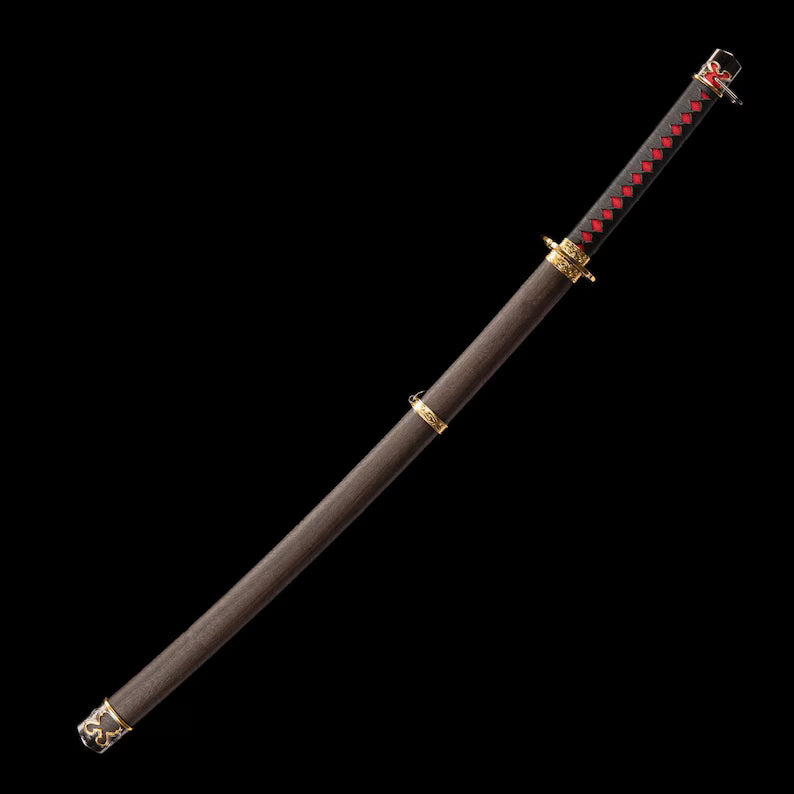 Handmade Rivers of Blood Replica Real - Elden Ring Sword, Hand Forged Full Tang High Manganese Steel Samurai Katana Sword, Cosplay Weapon