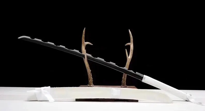 Demon Slayer Inosuke Hashibira Nichirin Sword: Carbon Steel Cosplay Replica