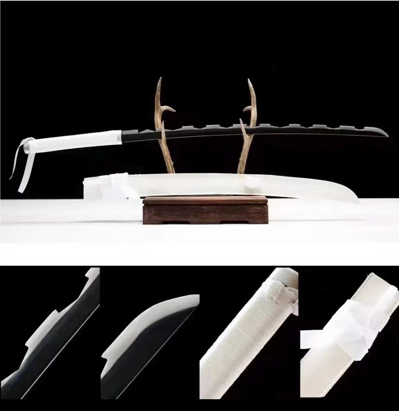 Demon Slayer Inosuke Hashibira Nichirin Sword: Carbon Steel Cosplay Replica